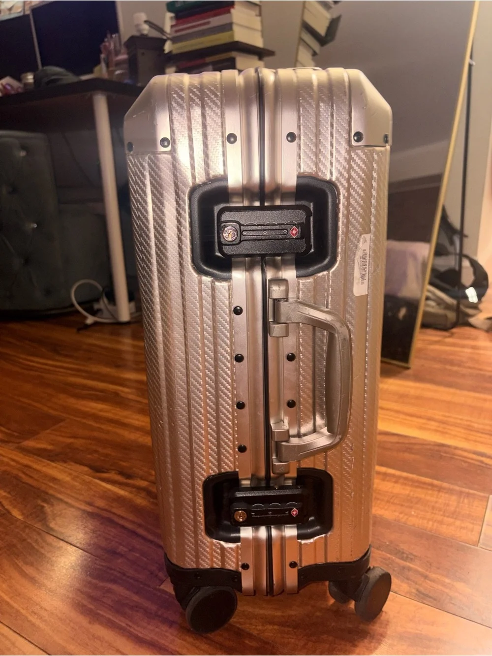 MVST Carry-On Suitcase - Champagne. Original price $400
